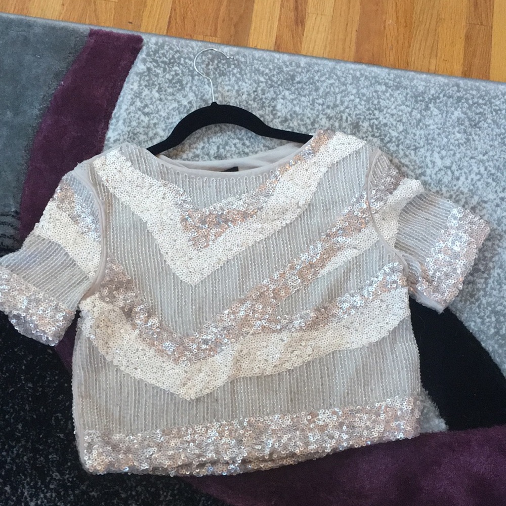 Sequin top unworn with tags